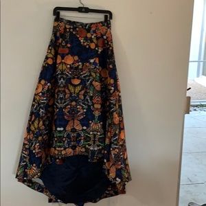 Multi-colored hi-low Alice and Olivia dress